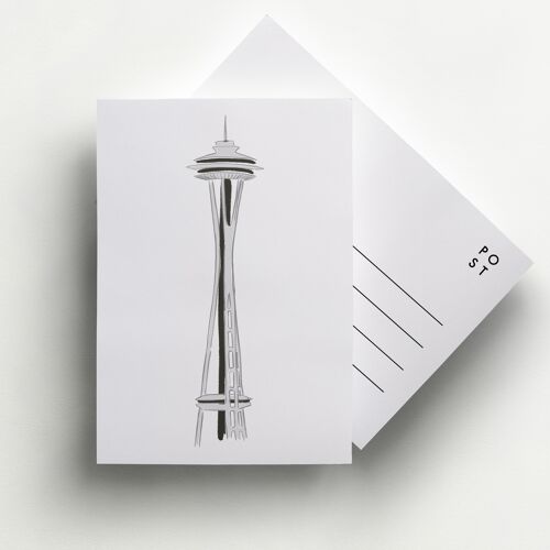 Space Needle Seattle Postcard