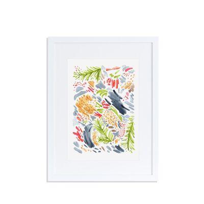 Abstrait plage Art Print A4