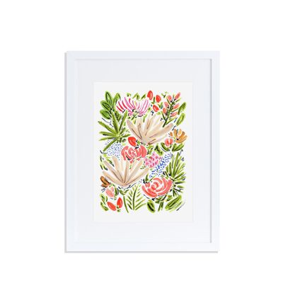 Paradise Florals Art Print A4