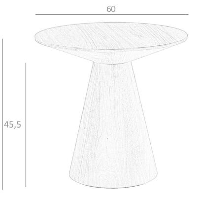 Corner table with walnut veneered wood structure, model 2043