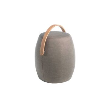 Pouf recouvert de tissu gris modèle 5074 3