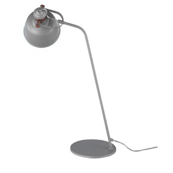 Lampe à poser avec abat-jour multidirectionnel en acier inoxydable peint époxy gris et détails couleur bronze, modèle 8033 2