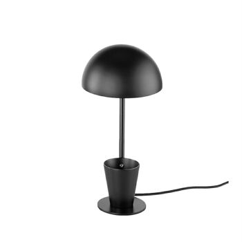 Lampe de table en acier inoxydable laqué noir, modèle 8038 2