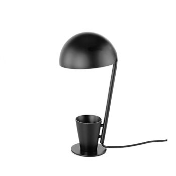 Lampe de table en acier inoxydable laqué noir, modèle 8038 4