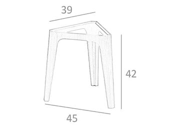 Table d'angle avec structure en noyer modèle 2107 8