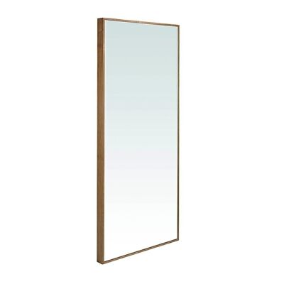 Specchio da terra con cornice in legno impiallacciato noce, modello 3213