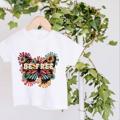 Be Free (Floral Butterfly) T-shirt