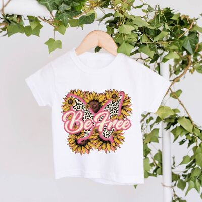 Be Free T-shirt (Sunflower Butterfly)
