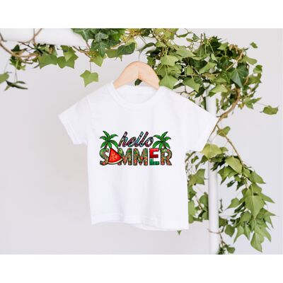 Hello Summer T-shirt (watermelon)