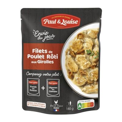 Filets de Poulet Rôti aux Girolles (180g)