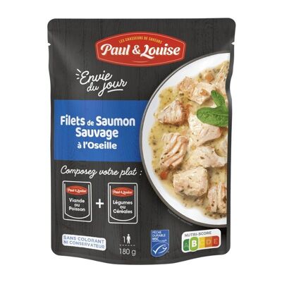 Filet de Saumon Sauvage à l'Oseille - Pêche Durable MSC (180g)