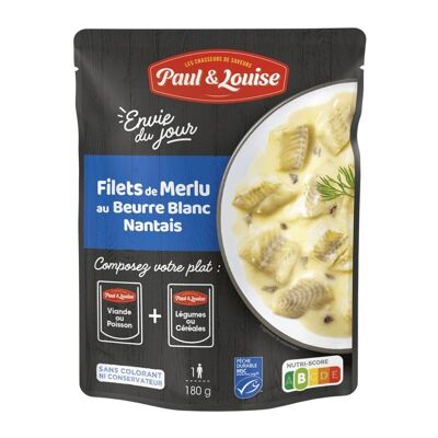 Filetto di nasello con salsa al burro bianco di Nantes - MSC Sustainable Fishing (180g)