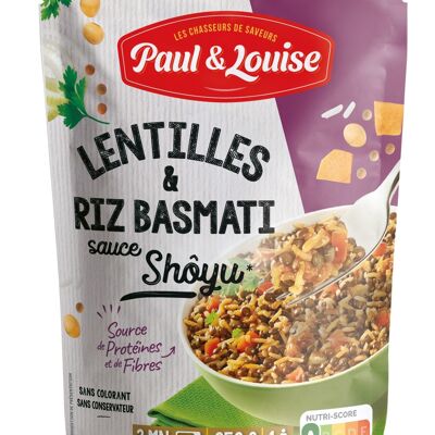 Lentejas y arroz basmati con salsa Shôyu (250g)