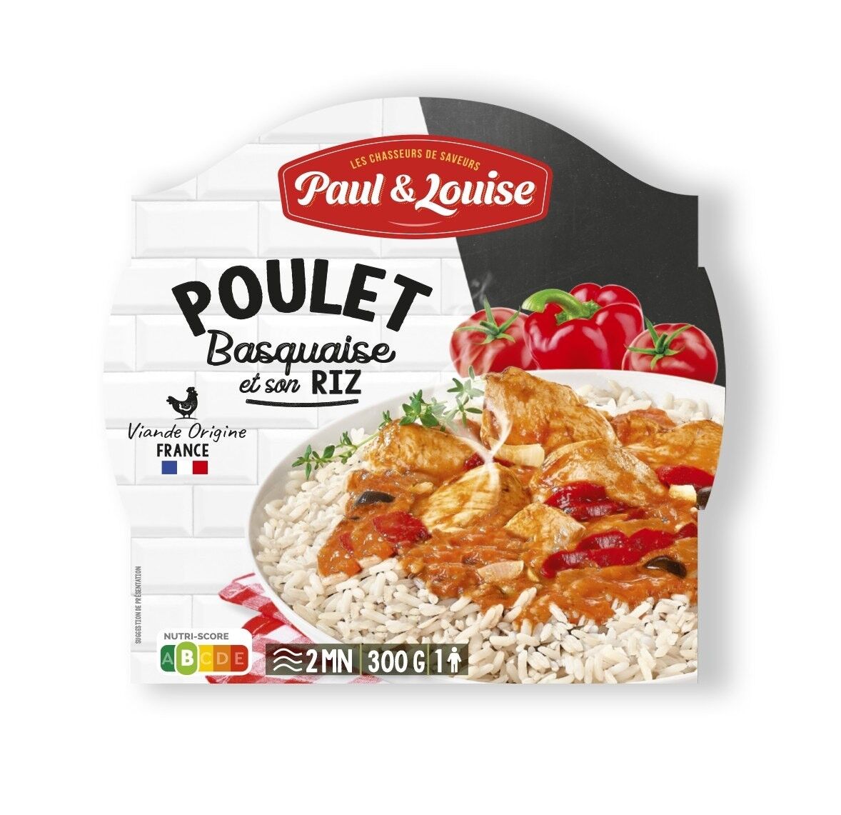 Pollo alla bascaise e riso (285g)