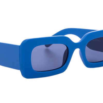 BLUE RECTANGLE FRAMES WITH SMOKE LENS - JP18880