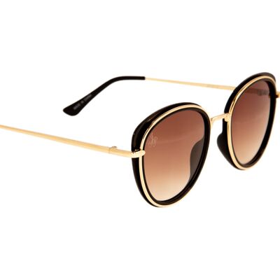 ROUND STYLE WITH BLACK AND GOLD FRAME - JP18714