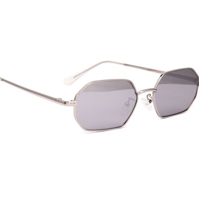 SLIM SILVER HEXAGON STYLE WITH MIRROR LENSES | JP18524