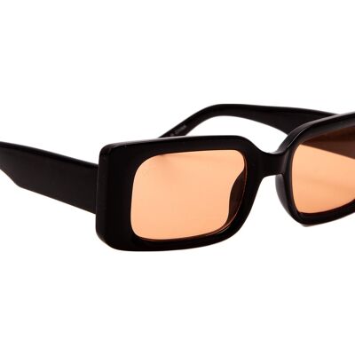 CHUNKY RECTANGLE FRAMES WITH ORANGE LENSES