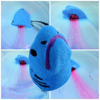 Bombe de bain à diffusion de couleurs Finley Shark VEGAN 3