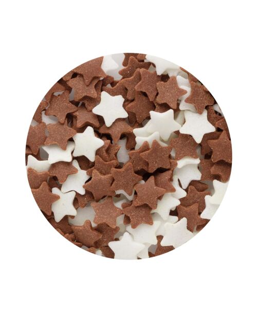 Estrellas Chocolate Negro Y Blanco 500 G