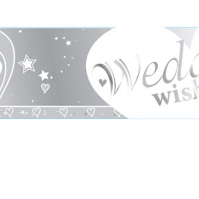 Banner de lámina de deseos de boda