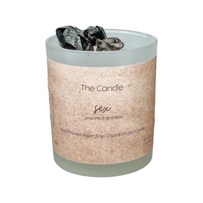 Smokey Quartz Infused SEX Candle | Iriswood + Musks