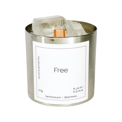 Clear Quartz Infused FREE Candle | Prune + Pomelo Fizz