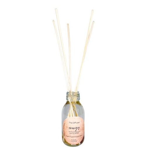 Citrine Infused ENERGY Diffuser | Limepeel +Lemongrass