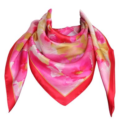 Foulard Seta 100% Dis 57698 Var 19 Rosa