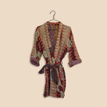Robe/Manteau Kantha Kimono Réversible Taille Unique 5