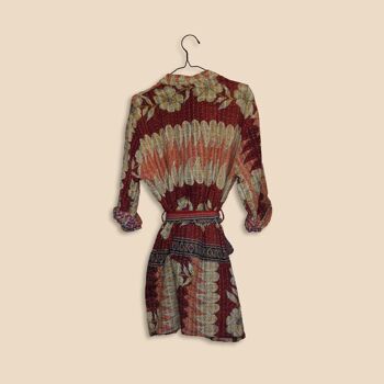 Robe/Manteau Kantha Kimono Réversible Taille Unique 6