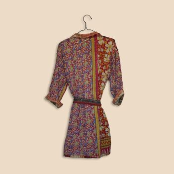 Robe/Manteau Kantha Kimono Réversible Taille Unique 8