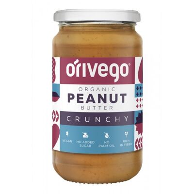Organic Crunchy Peanut Butter 340 g