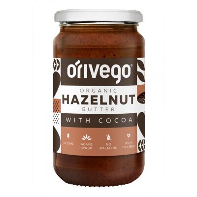 Mantequilla de Avellana con Cacao Ecológica 340 g