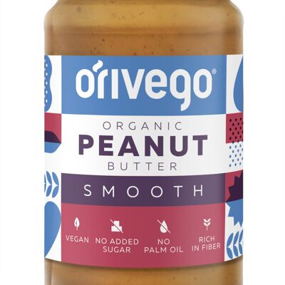 Organic Smooth Peanut Butter 340 g