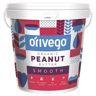 Organic Smooth Peanut Butter 1 kg