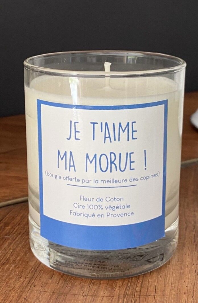 Ideal gift: Candle "I love you my cod"