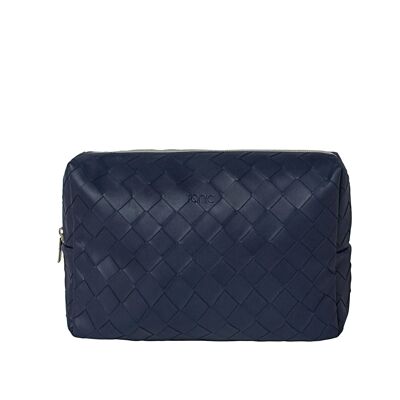 Tonic Woven Navy Large Beauty Bag