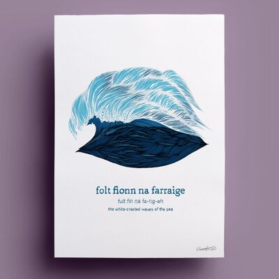 Folt Fionn na Farraige | Les vagues à crête blanche de la mer