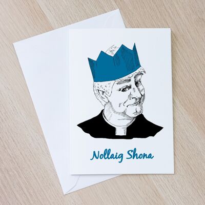 Padre Ted Nollaig Shona | Cartolina di buon Natale