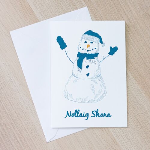 Fear Sneachta - Nollaig Shona | Snow Man- Merry Christmas