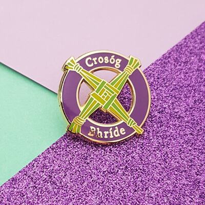 crosóg Bhríde | Bridget's cross - Enamel Pin