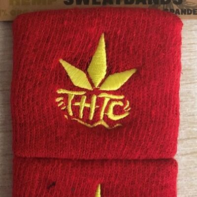 THTC Logo Hemp Sweatbands - Red