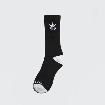 Tribes Crew Hemp Socks - Black