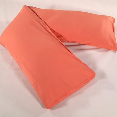 35 x 150 cm couverture orange, satin organique, article 4153518