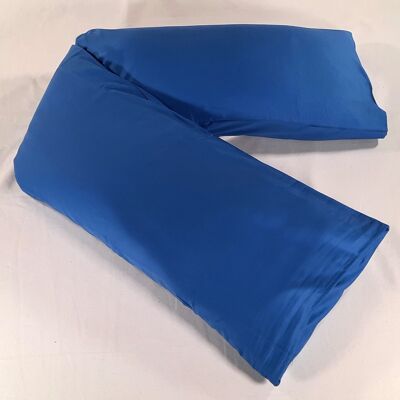 35 x 150 cm couverture bleu cobalt, satin organique, article 4153520