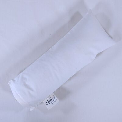 25 x 60 cm knee positioning cushion, organic twill, with various natural fillings