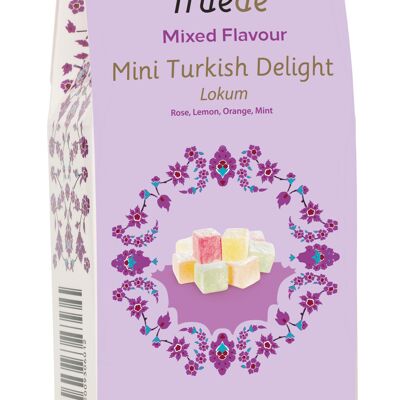 Mini délice turc à saveur mélangée (rose, citron, orange, menthe)