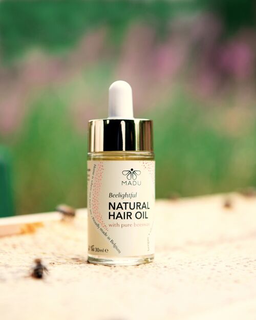 Natural Hair Oil with Pure Beeswax