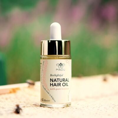 Natural Hair Oil with Pure Beeswax
